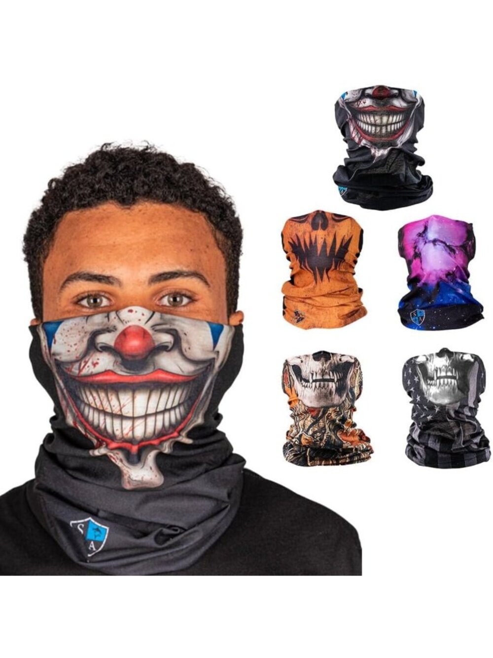5-Pack UV Face Shields & Neck Gaiters | UV 30+ Balaclava for Outdoor Adventures